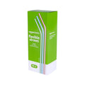 Modern Basics Disposable Striped Plastic Flex Straws, BPA for Daily Use
