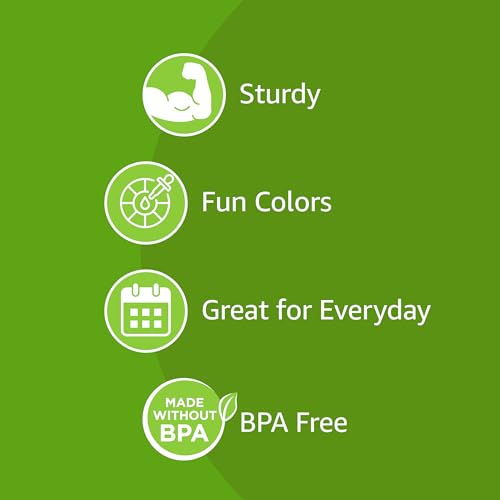 Modern Basics Disposable Striped Plastic Flex Straws, BPA for Daily Use