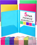 Mr. Pen- Plastic Folders with Pockets and Prongs,