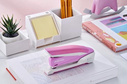 Minimalist Bostitch Office InPower Spring-Powered Desktop Stapler, 20 Sheet Capacity, One Essentials