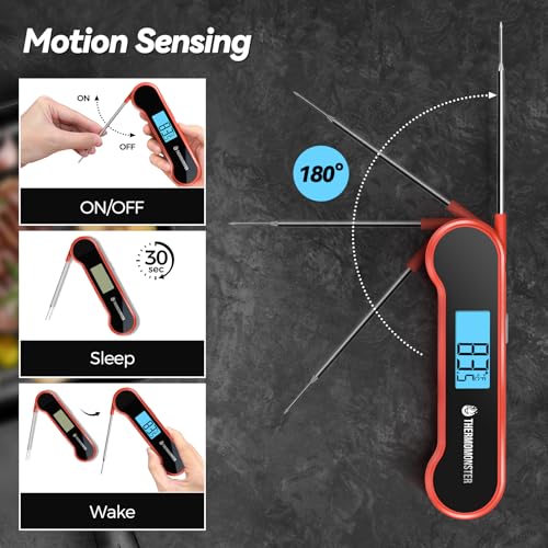 upgraded 0.5 Sec Instant Read Meat Thermometer Digital with ±0.5℉ Precision, Kit